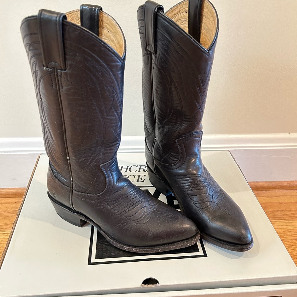 Frye Western/cowboy boots - billy pull on black